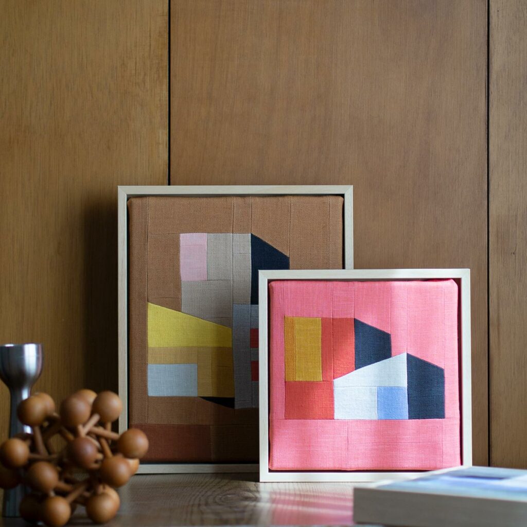 tableaux textiles art patchwork
