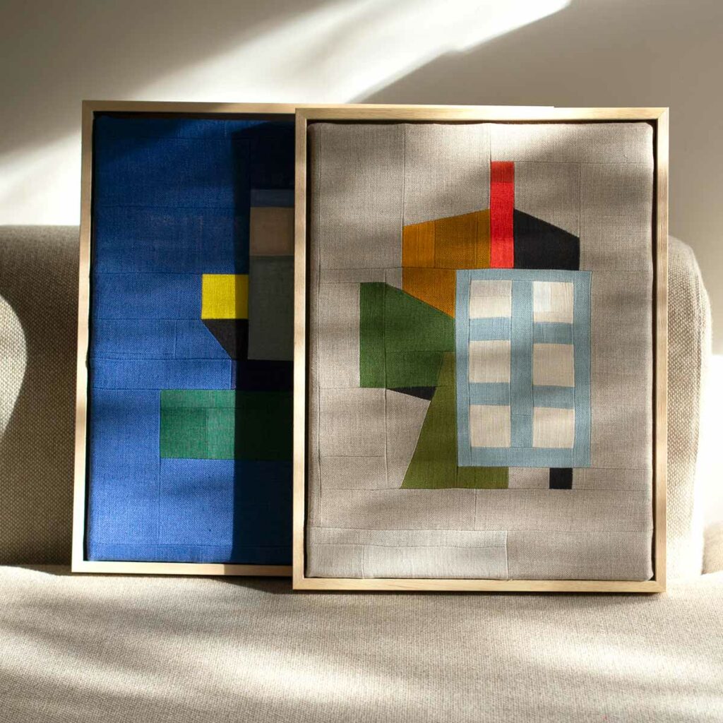 tableaux textiles art patchwork